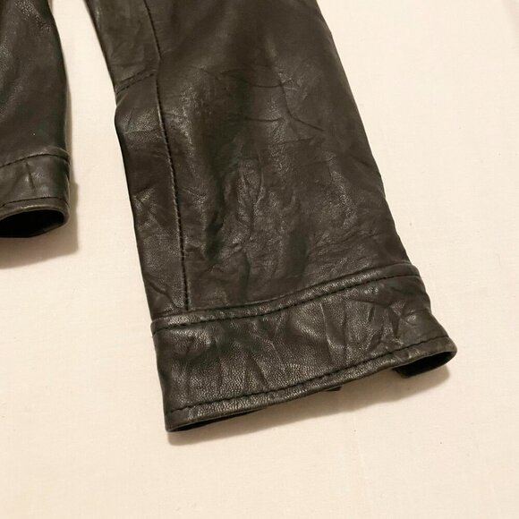Moda International Womens Leather Jacket Size Medium - Picture 6 of 16